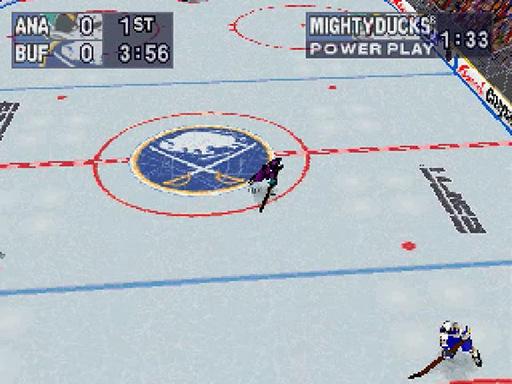 NHL Powerplay 96 title screen for Sega Saturn